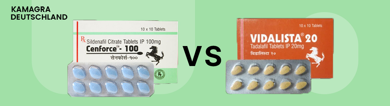 Cenforce 100 mg Vs Vidalista 20 mg